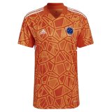 2022-2023 Cruzeiro Goalkeeper Orange Football Shirt Men's