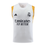 2023-2024 Real Madrid White Pre-Match Singlet Men's