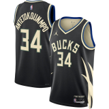 Male Milwaukee Bucks Statement Edition Jersey 2022-2023 Brand Black Giannis Antetokounmpo #34