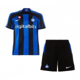 2022-2023 Inter Milan Home Children's Football Set (Shirt + Short)