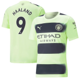 2022-2023 Manchester City Third Away Football Shirt Men's #Haaland #9