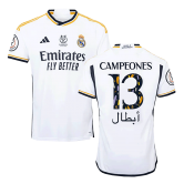 2023-2024 Real Madrid Campeones Supercopa Home Football Shirt Men's #CAMPEONES #13
