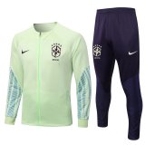 2022-2023 Brazil Lemon Football Training Set (Jacket + Pants) Men's