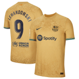 2022-2023 Barcelona Away Football Shirt Men's #Lewandowski #9 Player Version