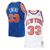 1991-92 New York Knicks Blue Lunar New Year Mitchell & Ness Hardwood Classics Swingman Jersey Men's Patrick Ewing #33