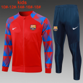 2023-2024 Barcelona Red Football Training Set (Jacket + Pants) Children's