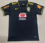 2022 Brazil Black Football Polo Shirt Men's