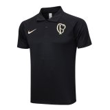 2023-2024 Corinthians Black Football Polo Shirt Men's