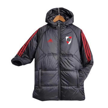 2023-2024 River Plate Black Football Winter Jacket Men's