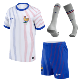 2024 France Away EURO Football Whole Set (Shirt + Short + Socks) Men's