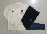 2023-2024 PSG Cream Football Training Set (Jacket + Pants) Men's