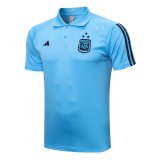 2023 Argentina Blue Soccer Polo Shirt Men's