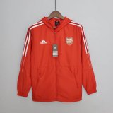 2022-2023 Arsenal Red All Weather Windrunner Football Jacket Shirt Men's