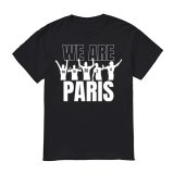 2021-2022 PSG Black WE ARE PARIS T-Shirt Men's