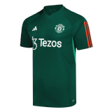 2023-2024 Manchester United Pre-Match Green Football Shirt Men's