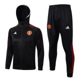 2022-2023 Manchester United Black Football Training Set (Jacket + Pants) Men's #Hoodie