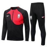 2022 Korea Black Football Training Set (Jacket + Pants) Men's