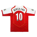 2004/2005 Arsenal Home Football Shirt Men's #Retro Bergkamp #10