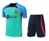 2022-2023 Barcelona Green Football Set (Shirt + Short) Men's