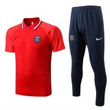 2022-2023 PSG Red Football Training Set (Polo + Pants) Men's