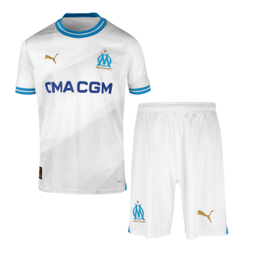 2023-2024 Marseille Home Football Set (Shirt + Short) Men's