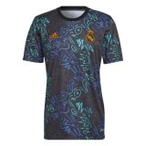 2022-2023 Real Madrid Black Insane Short Football Training Shirt Men's