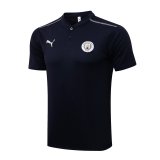 2021-2022 Manchester City Royal Football Polo Shirt Men's