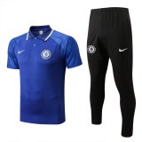 2022-2023 Chelsea Blue Football Training Set (Polo + Pants) Men's
