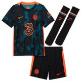 2021-2022 Chelsea Third Children's Football Shirt (Shirt + Short + Socks)