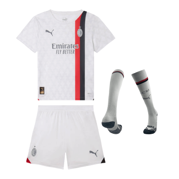 2023-2024 AC Milan Away Football Set (Shirt + Short + Socks) Children's
