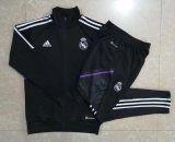 2022-2023 Real Madrid Black Football Training Set (Jacket + Pants) Men's