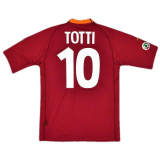 2000/2001 AS Roma Home Football Shirt Men's #Retro Totti #10