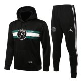 2021-2022 PSG x JORDAN Hoodie Black III Football Traning Suit (Sweatshirt + Pants) Men's