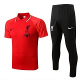 2022-2023 Liverpool Polo Football Training Set (Polo + Pants) Men's