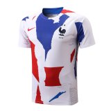 2022 France Blue-Red-White Short Football Training Shirt Men's