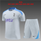 2024-2025 Tottenham Hotspur Light Grey Football Training Set (Shirt + Short) Children's
