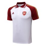 2021-2022 Arsenal White Football Polo Shirt Men's