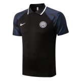 2022-2023 Inter Milan Black Football Polo Shirt Men's