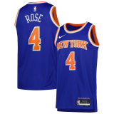 Male New York Knicks Icon Edition Jersey 2022-2023 Blue Derrick Rose #4