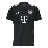 2023-2024 Bayern Munich Goalkeeper Black Football Shirt Men's
