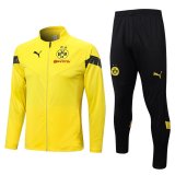 2022-2023 Borussia Dortmund Yellow Football Training Set (Jacket + Pants) Men's