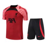 2022-2023 Liverpool Red Short Football Training Set (Shirt + Short) Men's