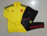 2022-2023 Flamengo Yellow Football Training Set (Jacket + Pants) Men's