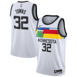 Male Minnesota Timberwolves City Edition Jersey 2022-2023 White Karl-Anthony Towns #32