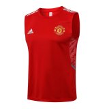 2021-2022 Manchester United Red Football Singlet Shirt Men's