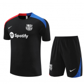 2024-2025 Barcelona Black Football Training Set (Shirt + Short) Men's