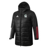 2022 Mexico Black Cotton Winter Football Jacket Men's
