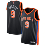 Male New York Knicks City Edition Jersey 2022-2023 Black RJ Barrett #9