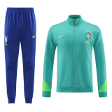 2023-2024 Brazil Green Football Training Set (Jacket + Pants) Men's