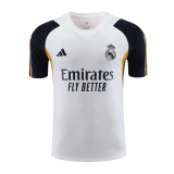 2023-2024 Real Madrid White Pre-Match Football Shirt Men's